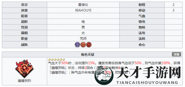 《天地劫手游》初始角色推荐